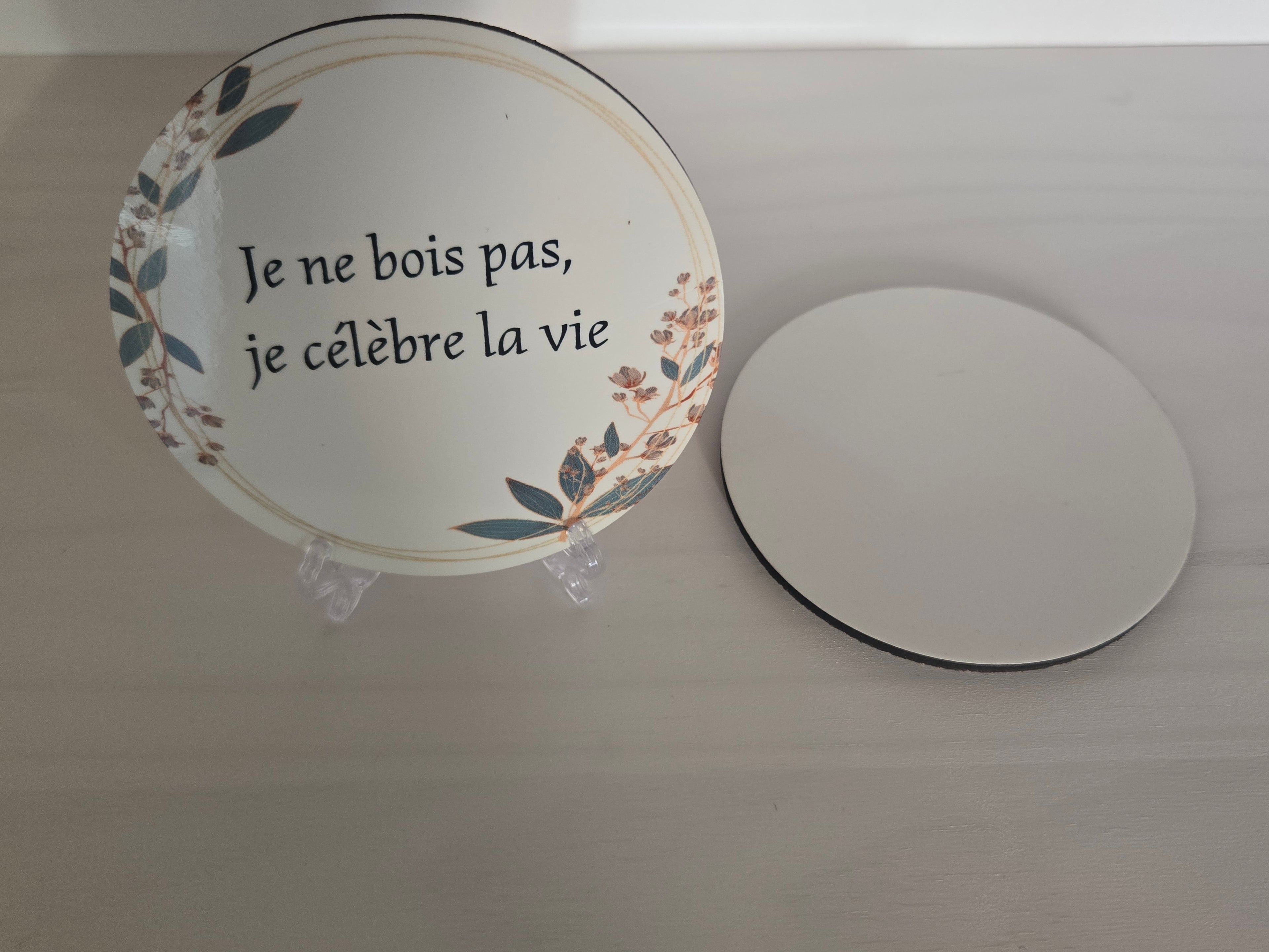 Sous verre en liège 10x10cm