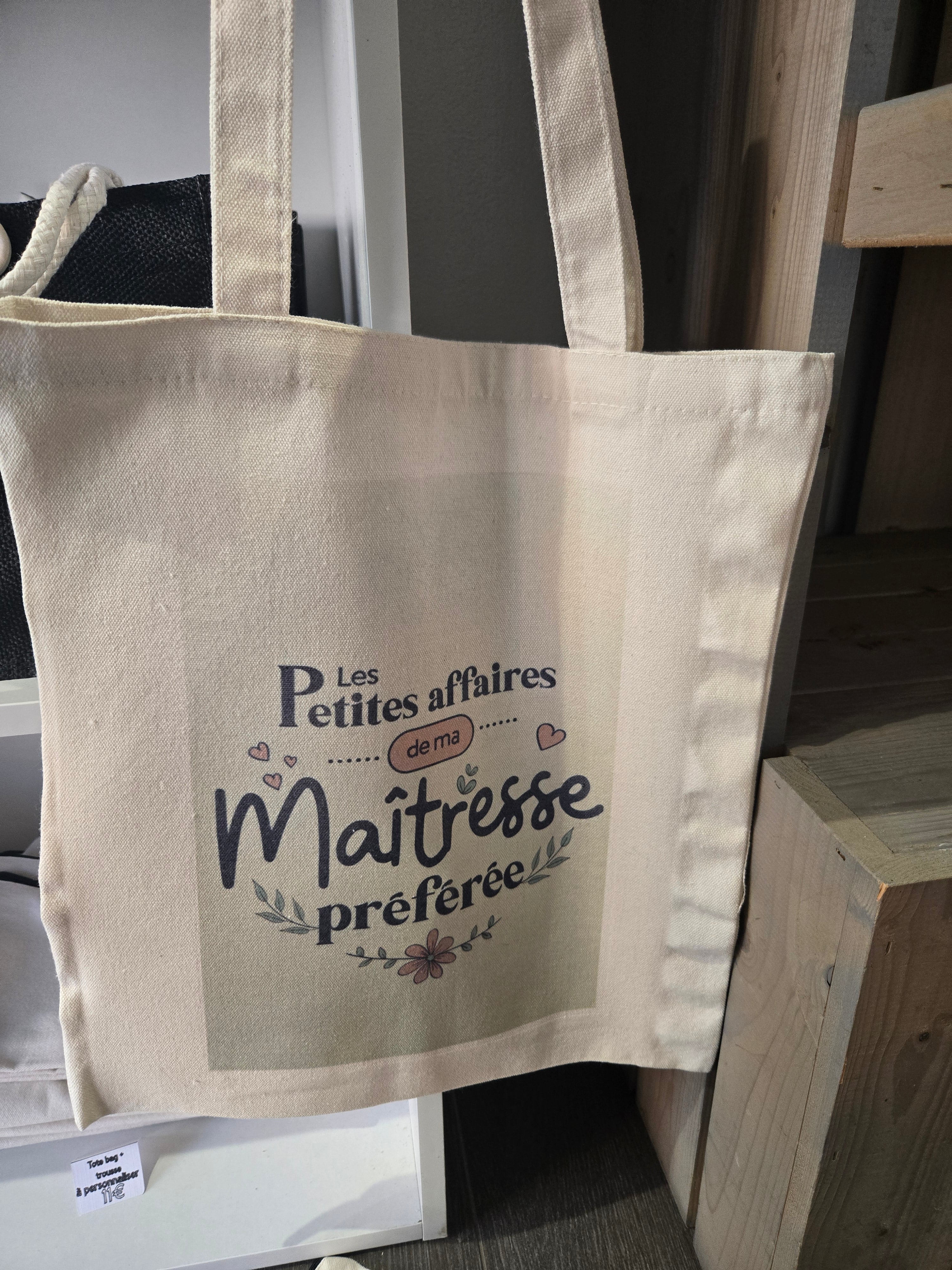 Tote bag 32x38cm + trousse 21x13cm